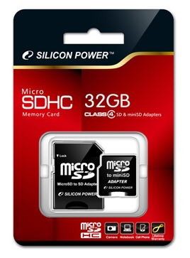 Новая 32ГБ карта памяти microSDHC от Silicon Power